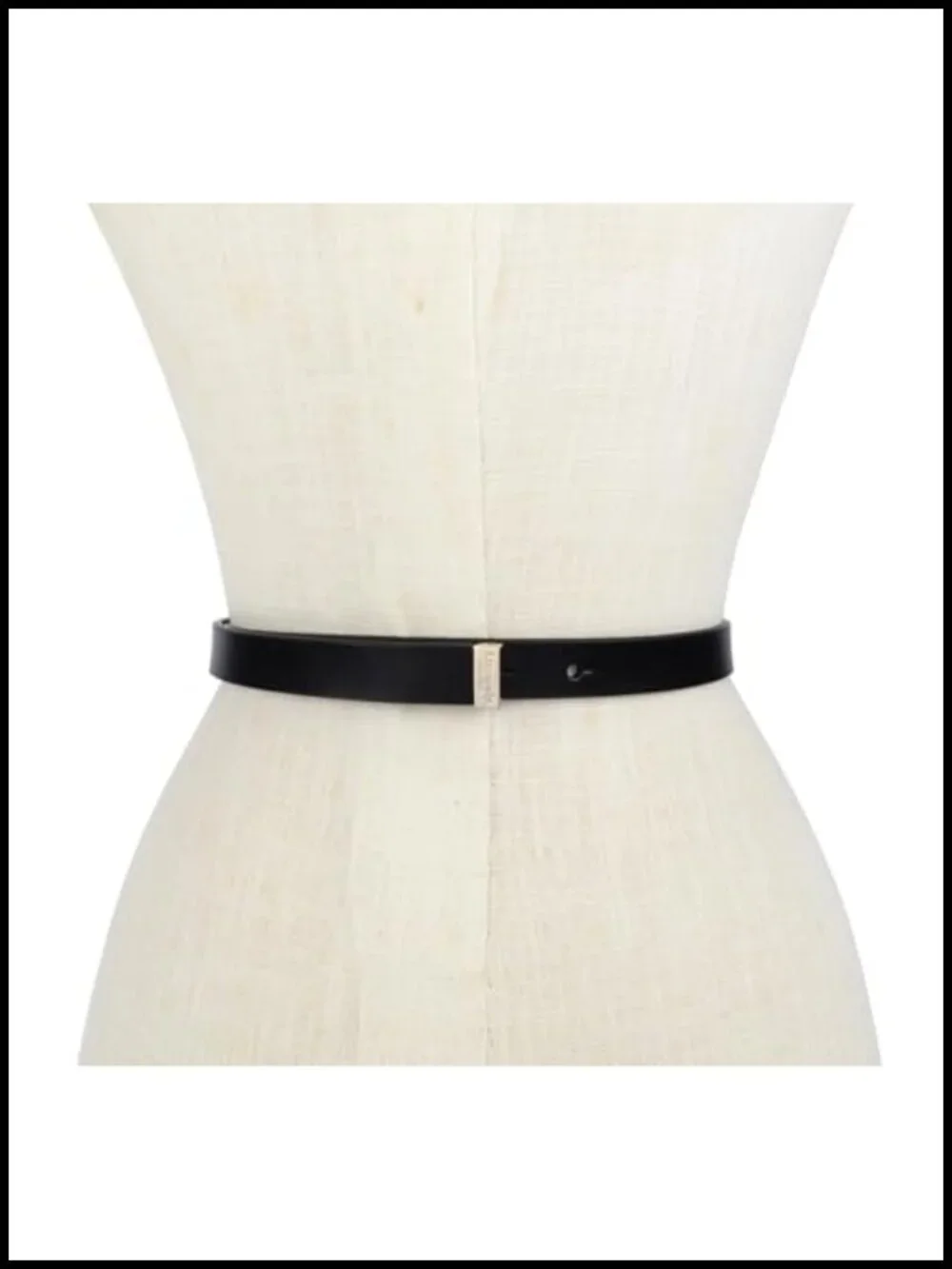 Kate Spade Women's Leather Bow Belt with Adjustable Pinhole Closure